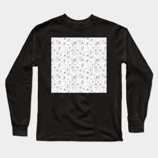 Grey Starfish Pattern - Light Long Sleeve T-Shirt